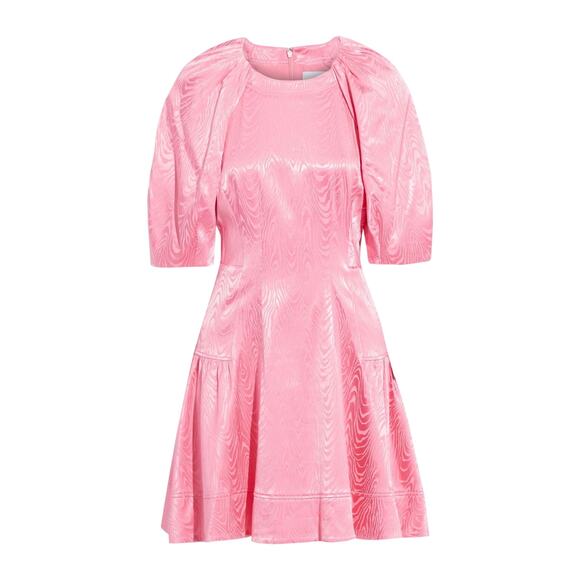 Jonathan Simkhai NWT Holland Satin-moire Mini Dress in Camellia Size 0 - Picture 1 of 9